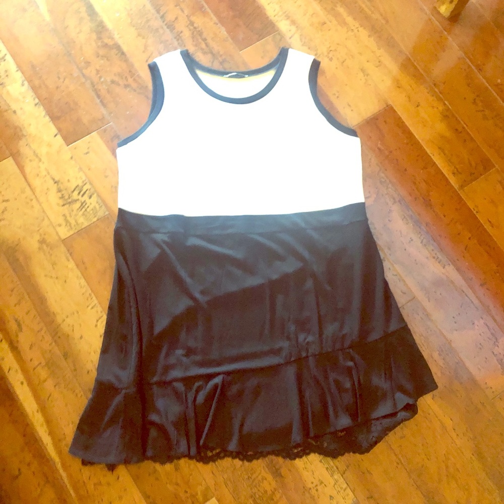 Signature Collection Jersey Knit Dress with Lace